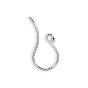 🔗 Earhook / Shepherd Hook (Heavy #1 with Beaded End) | Pair 💍💍