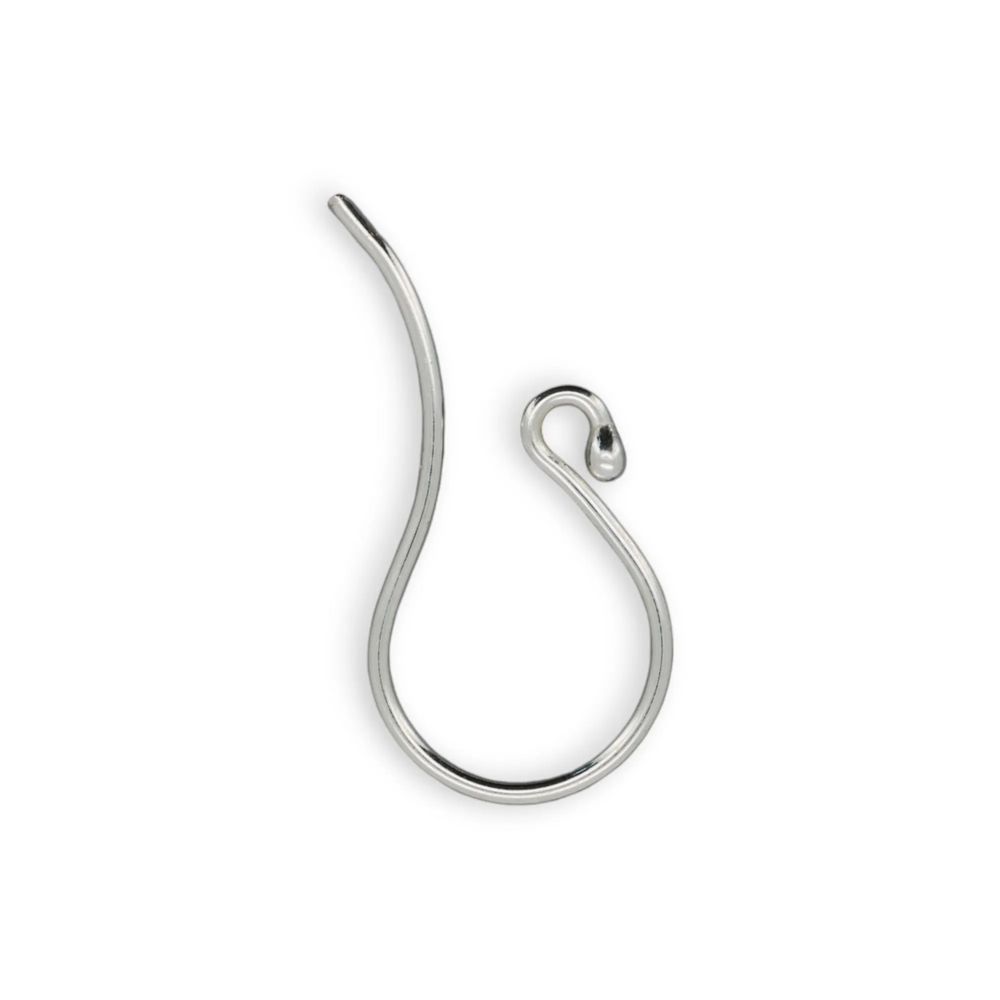 🔗 Earhook / Shepherd Hook (Heavy #1 with Beaded End) | Pair 💍💍