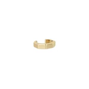 14k Gold Octagon Ear Cuff