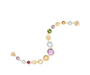 18K Yellow Gold Graduated Gemstone Bracelet