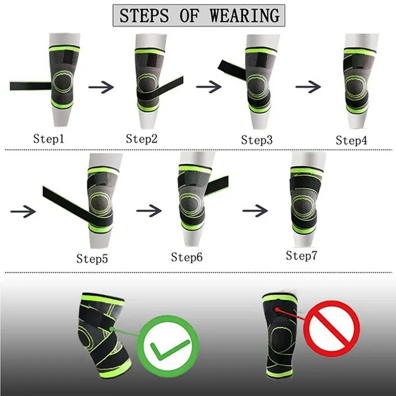 1PC 2021 360 Compression Knee Brace Professional Protective Knee Pad