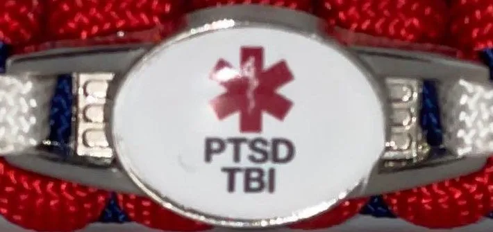 2-Charm Medical ID Paracord Bracelet