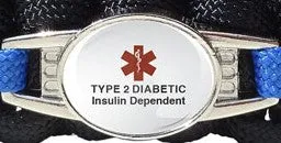 2-Charm Medical ID Paracord Bracelet