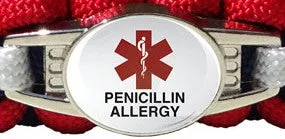 2-Charm Medical ID Paracord Bracelet
