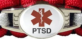 2-Charm Medical ID Paracord Bracelet