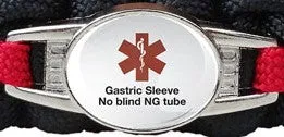 2-Charm Medical ID Paracord Bracelet