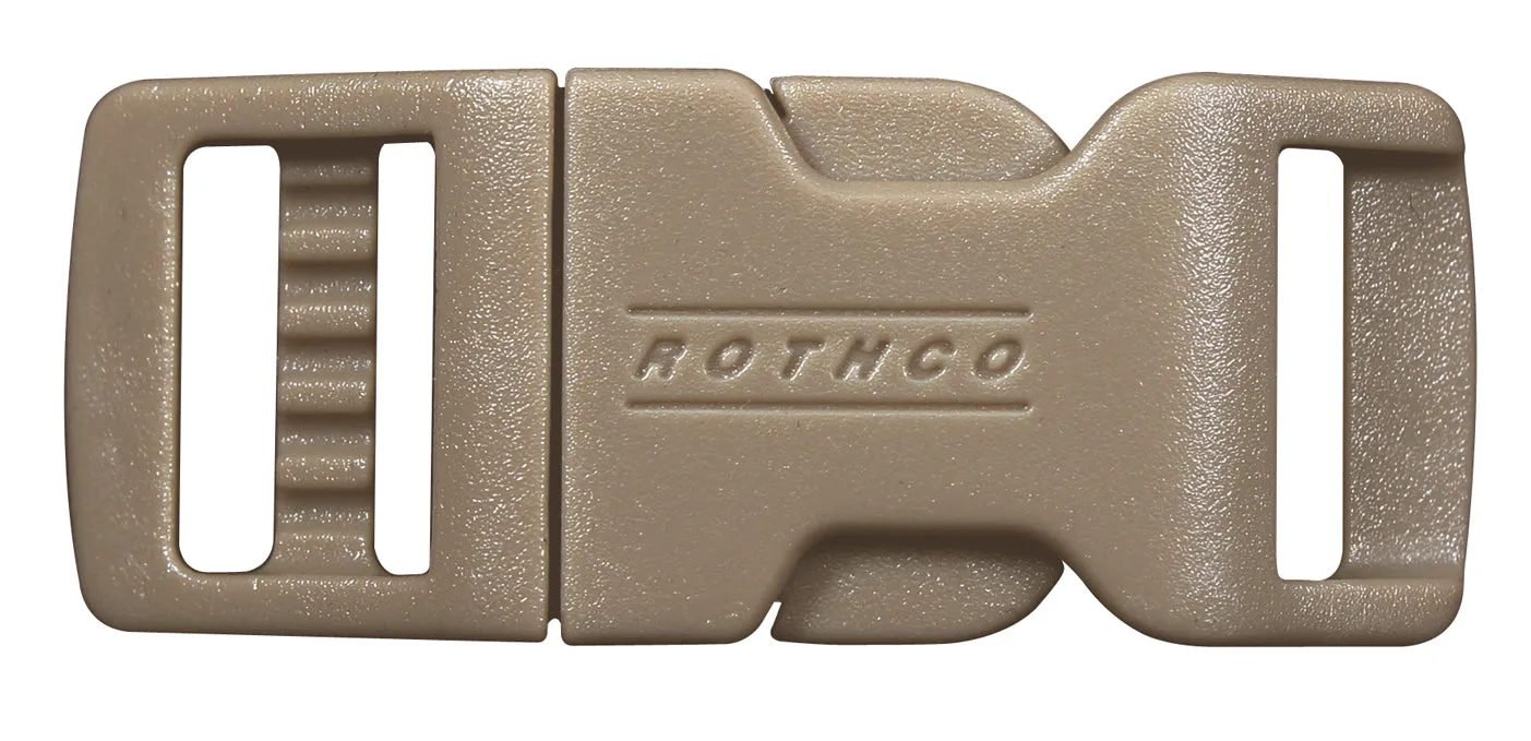 210 ROTHCO SIDE RELEASE BUCKLE - BLACK / 1/2"