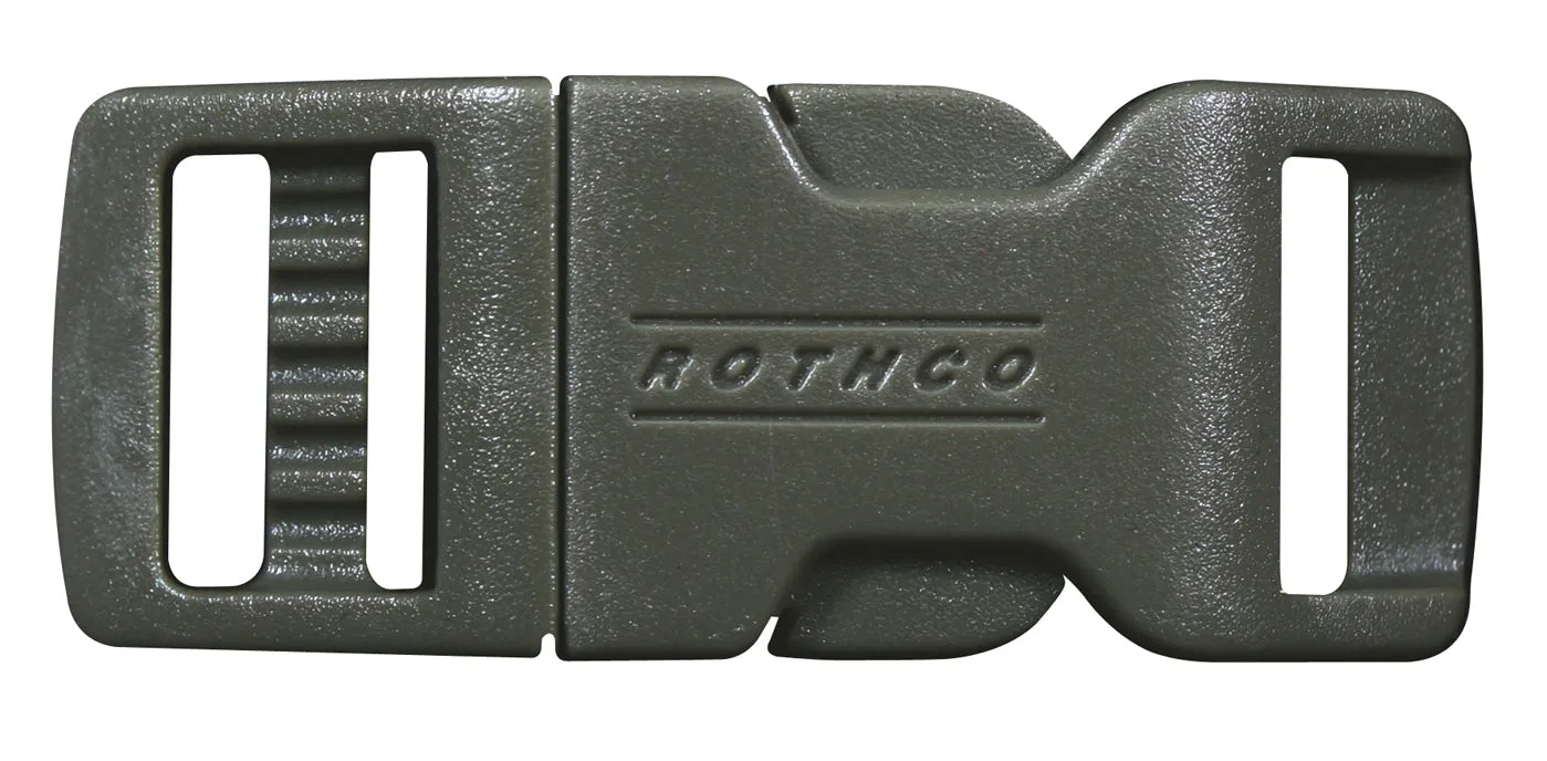 210 ROTHCO SIDE RELEASE BUCKLE - BLACK / 1/2"