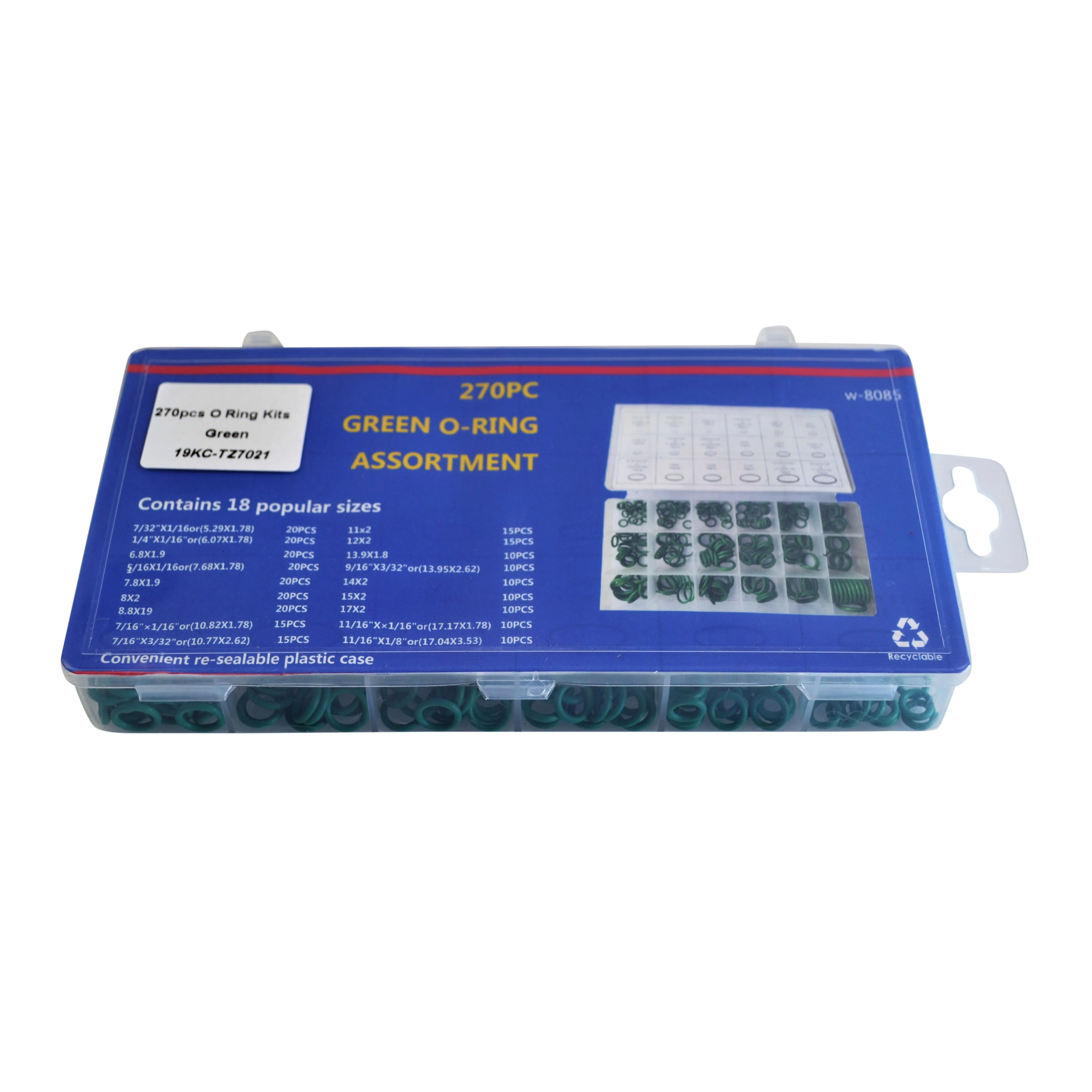 270pc Green Nitrile Metric   Imperial O-Ring kit