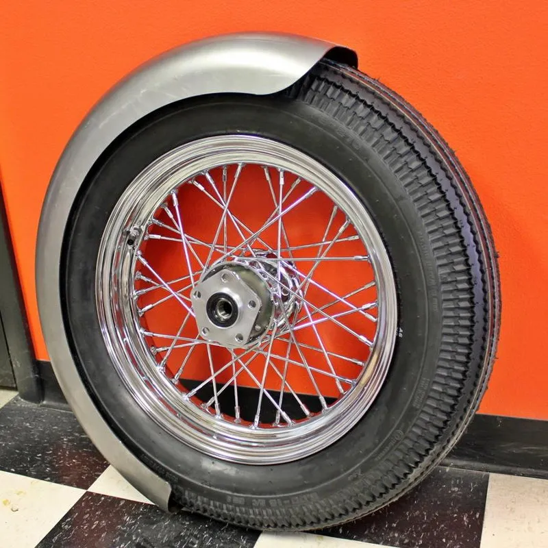6-1/4" Wide Spun Steel Chopper & Bobber Fender by TC Bros Choppers