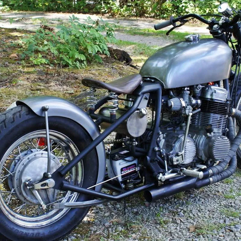 6-1/4" Wide Spun Steel Chopper & Bobber Fender by TC Bros Choppers