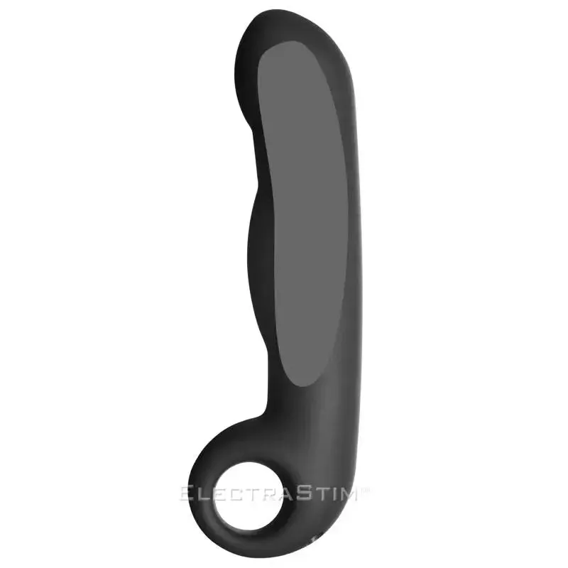 6.75-inch Electrastim Silicone Noir Ovid G-spot Electro Probe