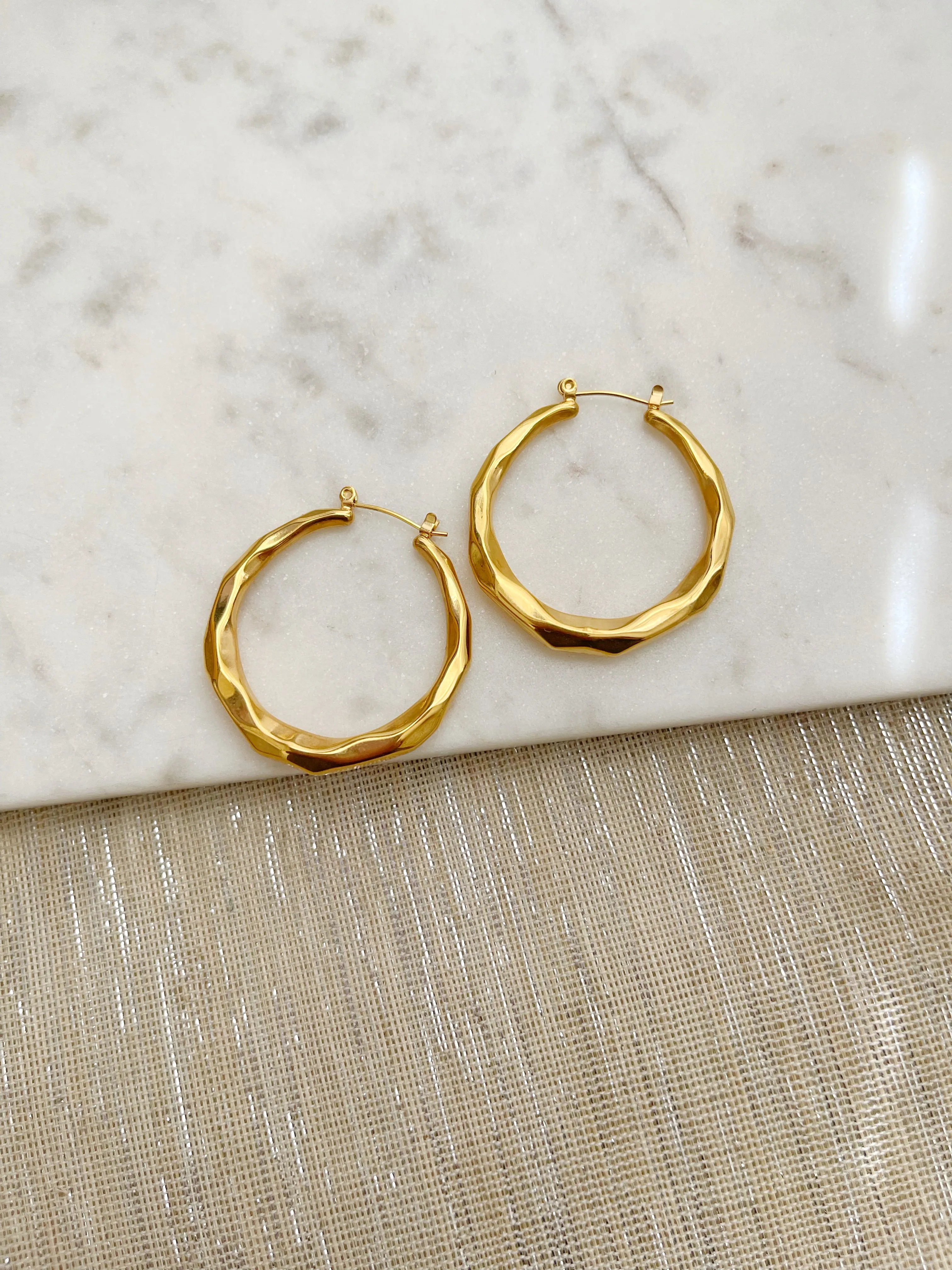 8834JE - Taren Gold Filled Hoop Earrings