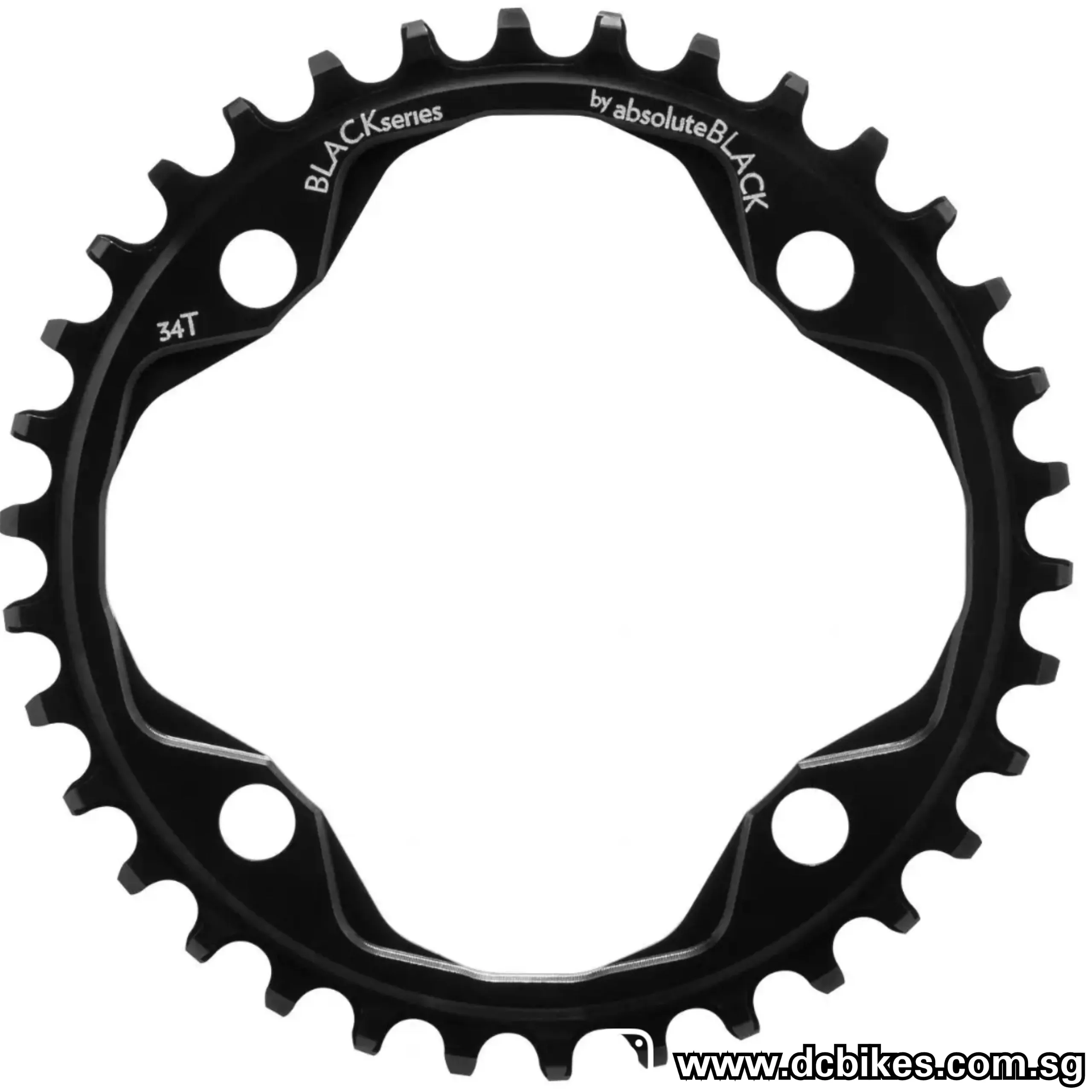 Absoluteblack 32T/34T Round Narrow Wide Single 104BCD Chain Ring