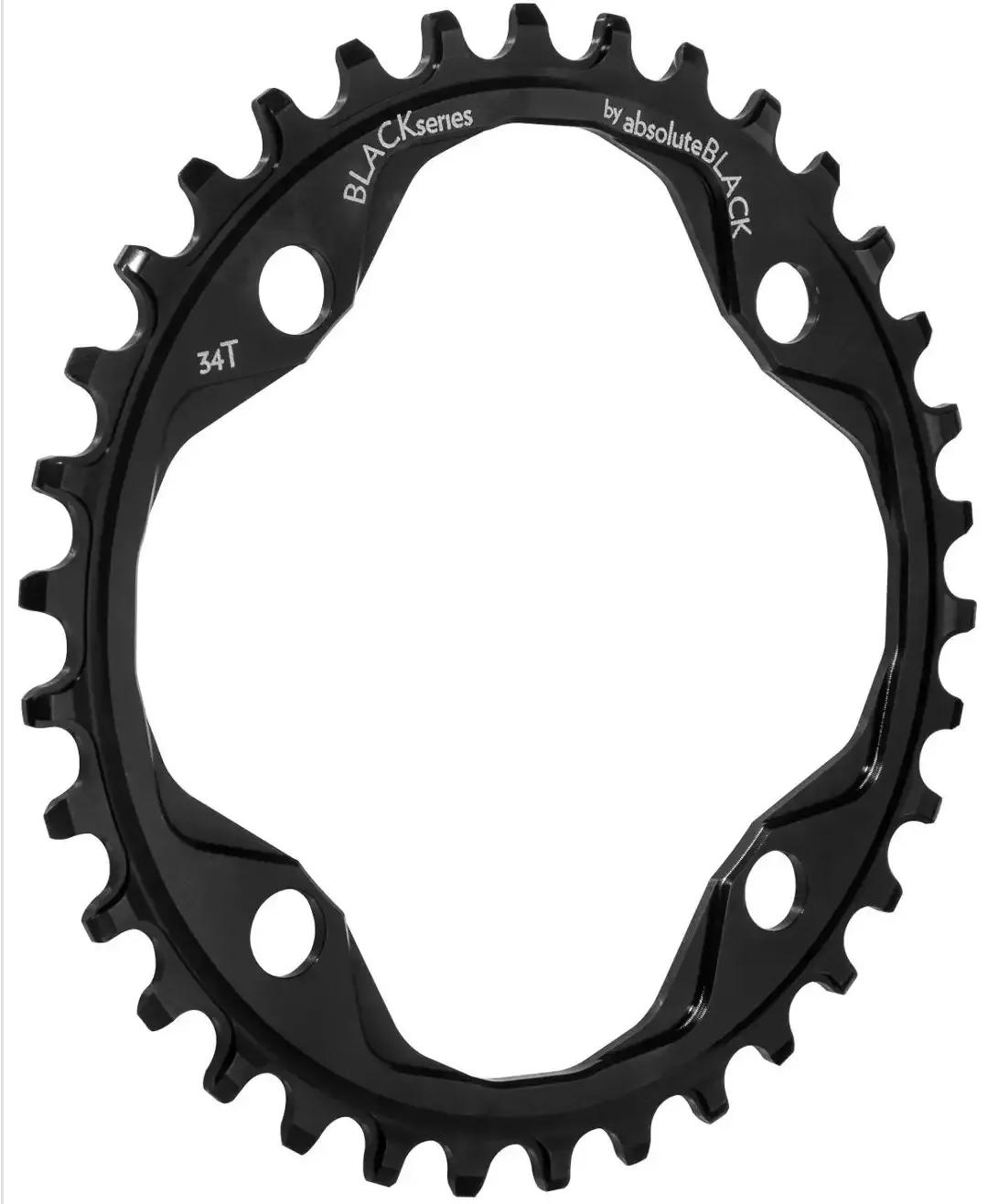 Absoluteblack 32T/34T Round Narrow Wide Single 104BCD Chain Ring