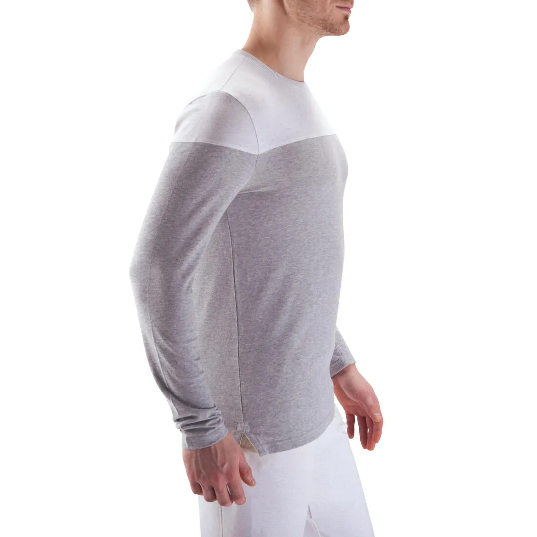 Active Team Fitness T-Shirt - Mottled Mid-Grey/White