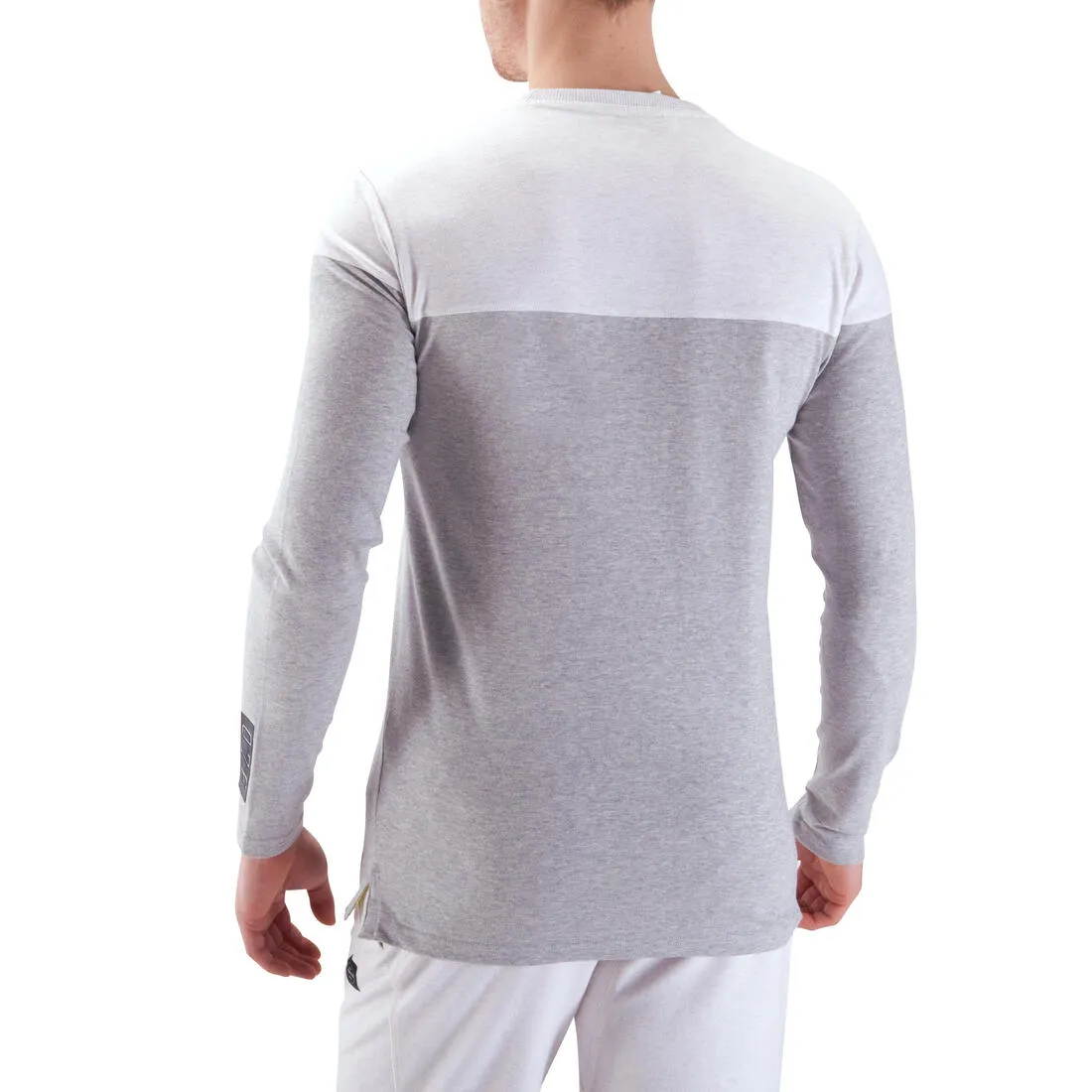 Active Team Fitness T-Shirt - Mottled Mid-Grey/White