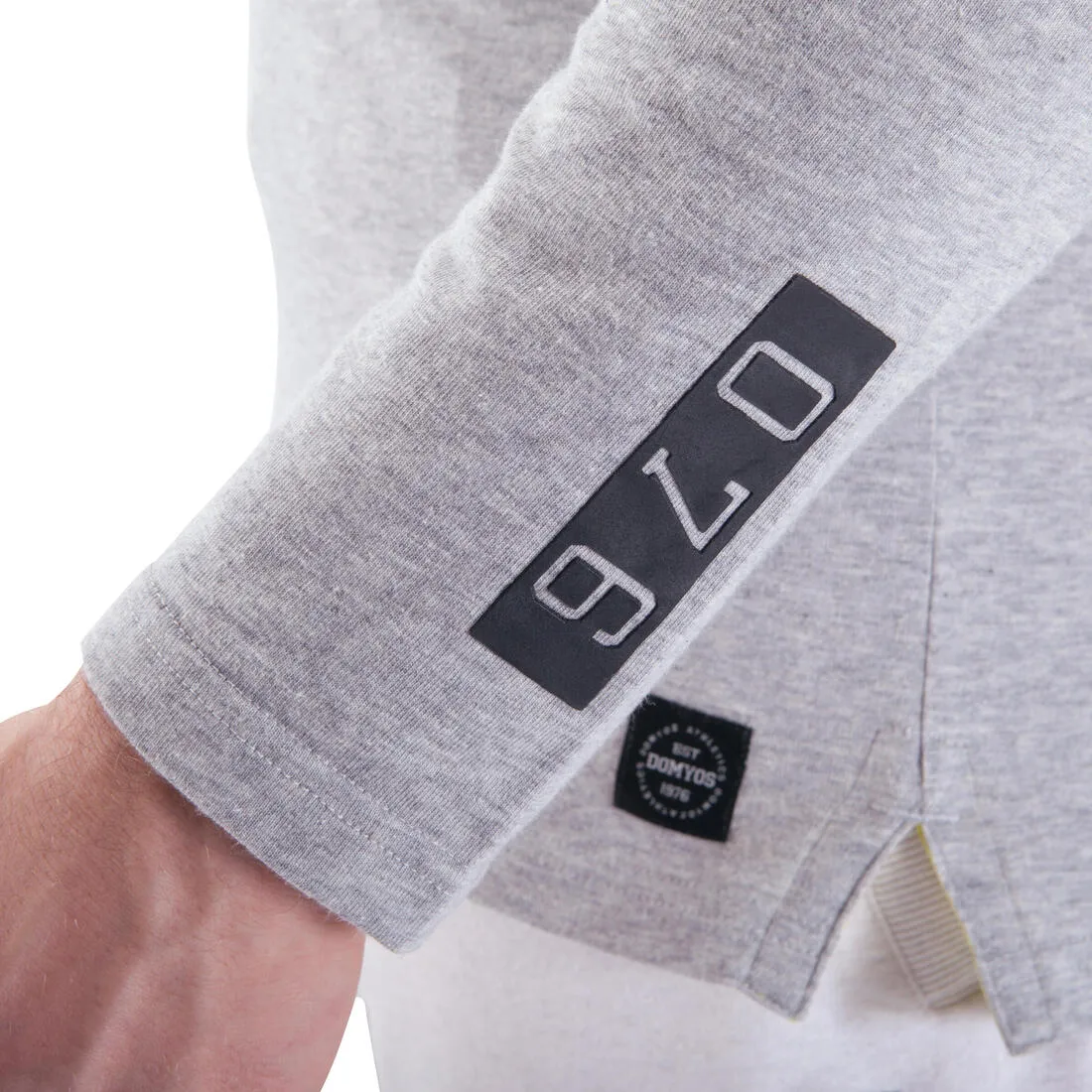 Active Team Fitness T-Shirt - Mottled Mid-Grey/White
