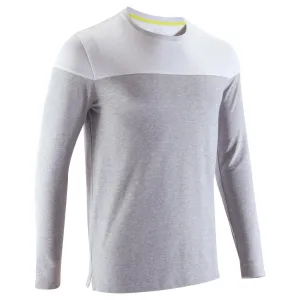 Active Team Fitness T-Shirt - Mottled Mid-Grey/White