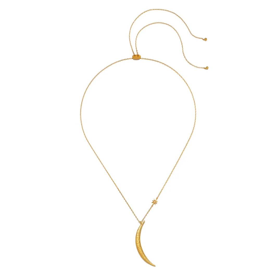 Adjustable 30" Moon Necklace