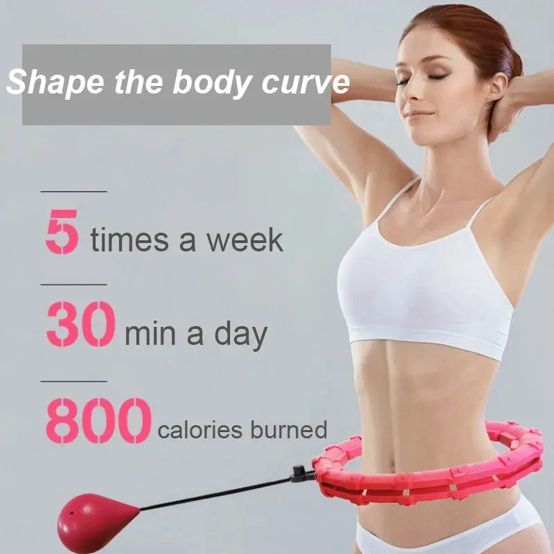 Adjustable Abdominal Hoop with Customizable Resistance for Core Strength and Balance Training