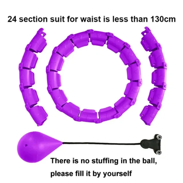 Adjustable Abdominal Hoop with Customizable Resistance for Core Strength and Balance Training