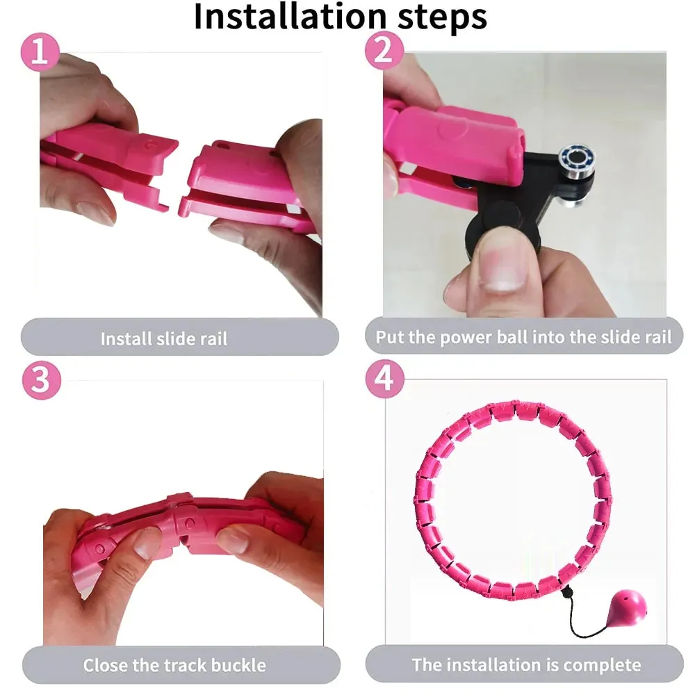 Adjustable Abdominal Hoop with Customizable Resistance for Core Strength and Balance Training