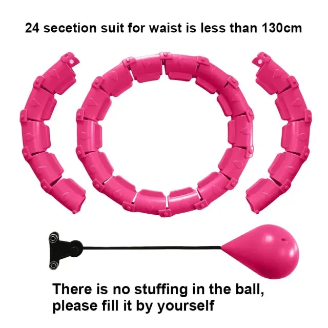 Adjustable Abdominal Hoop with Customizable Resistance for Core Strength and Balance Training