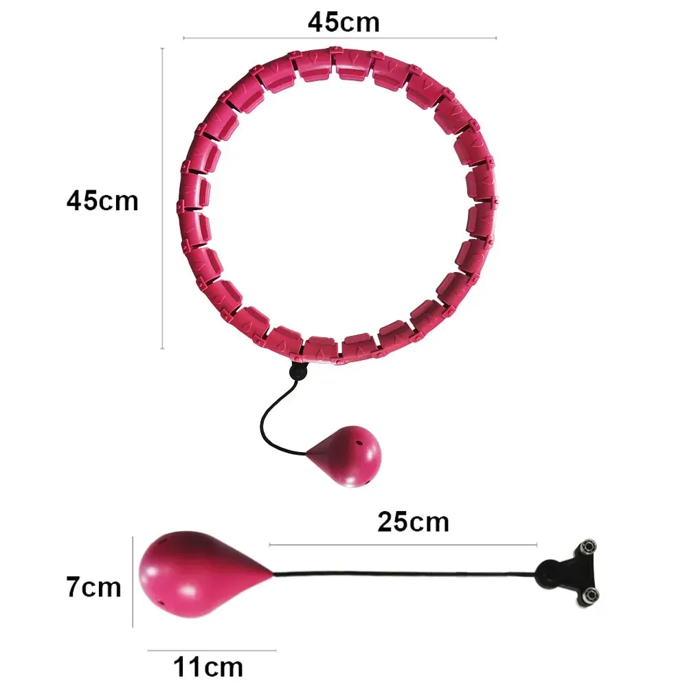 Adjustable Abdominal Hoop with Customizable Resistance for Core Strength and Balance Training