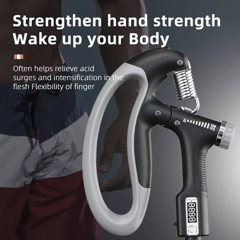 Adjustable  Hand Grip Strength Trainer, forearm excerciser with  counter