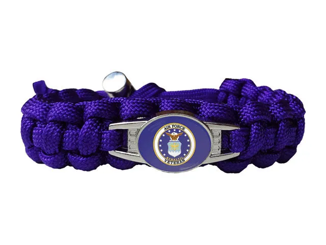 Air Force Veteran Paracord Bracelet