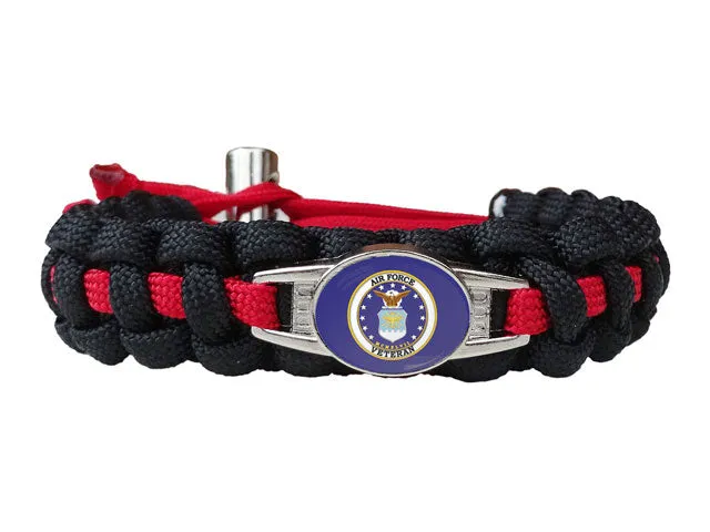 Air Force Veteran Paracord Bracelet