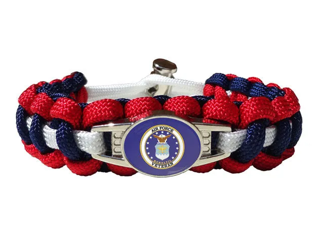 Air Force Veteran Paracord Bracelet