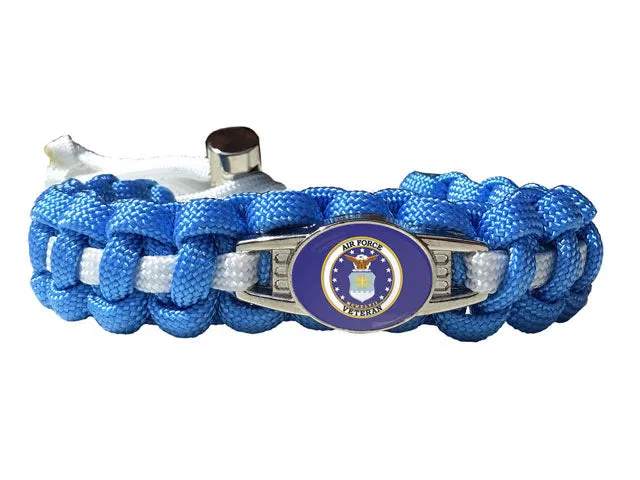 Air Force Veteran Paracord Bracelet