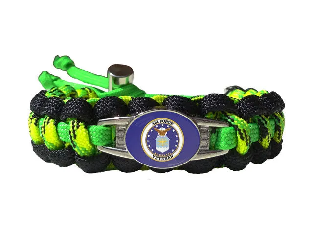 Air Force Veteran Paracord Bracelet