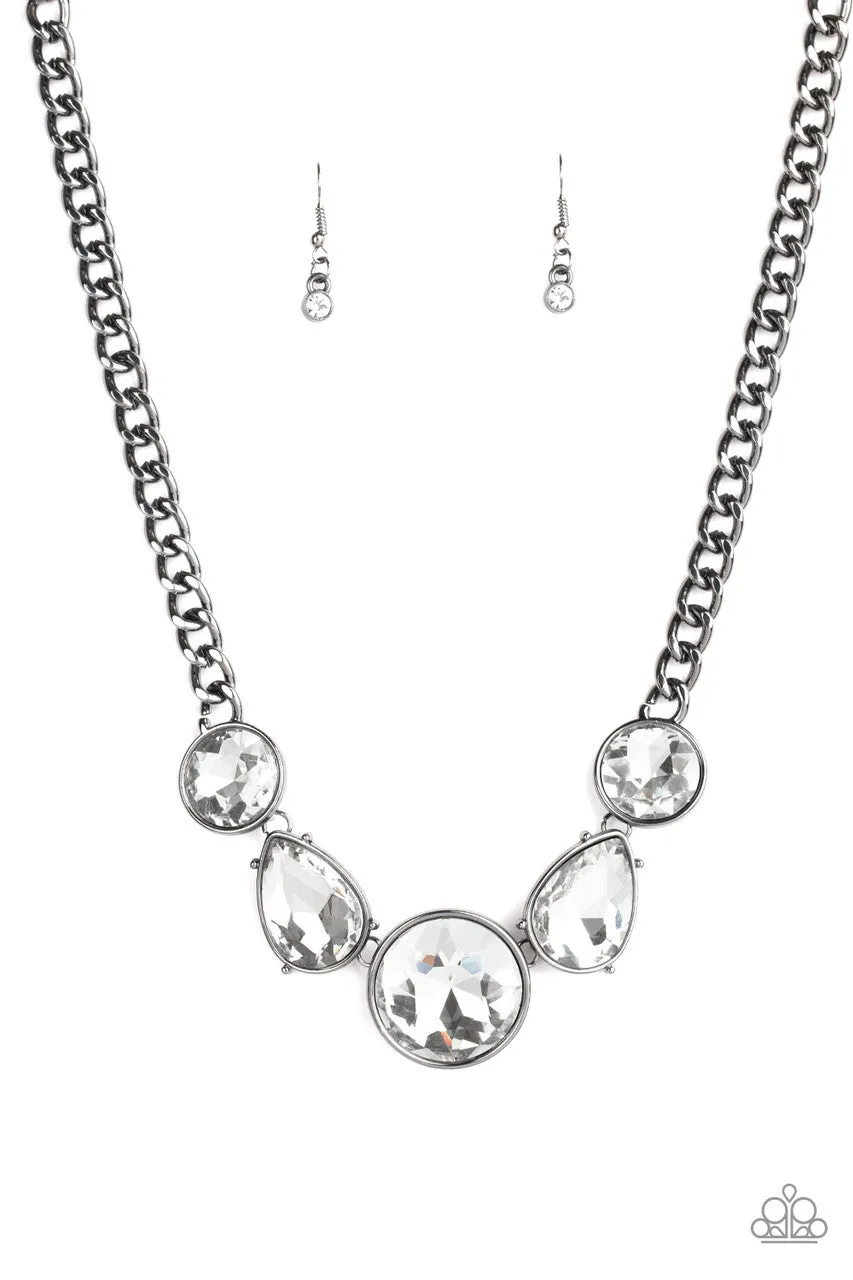 All The World's My Stage Black Paparazzi Necklace