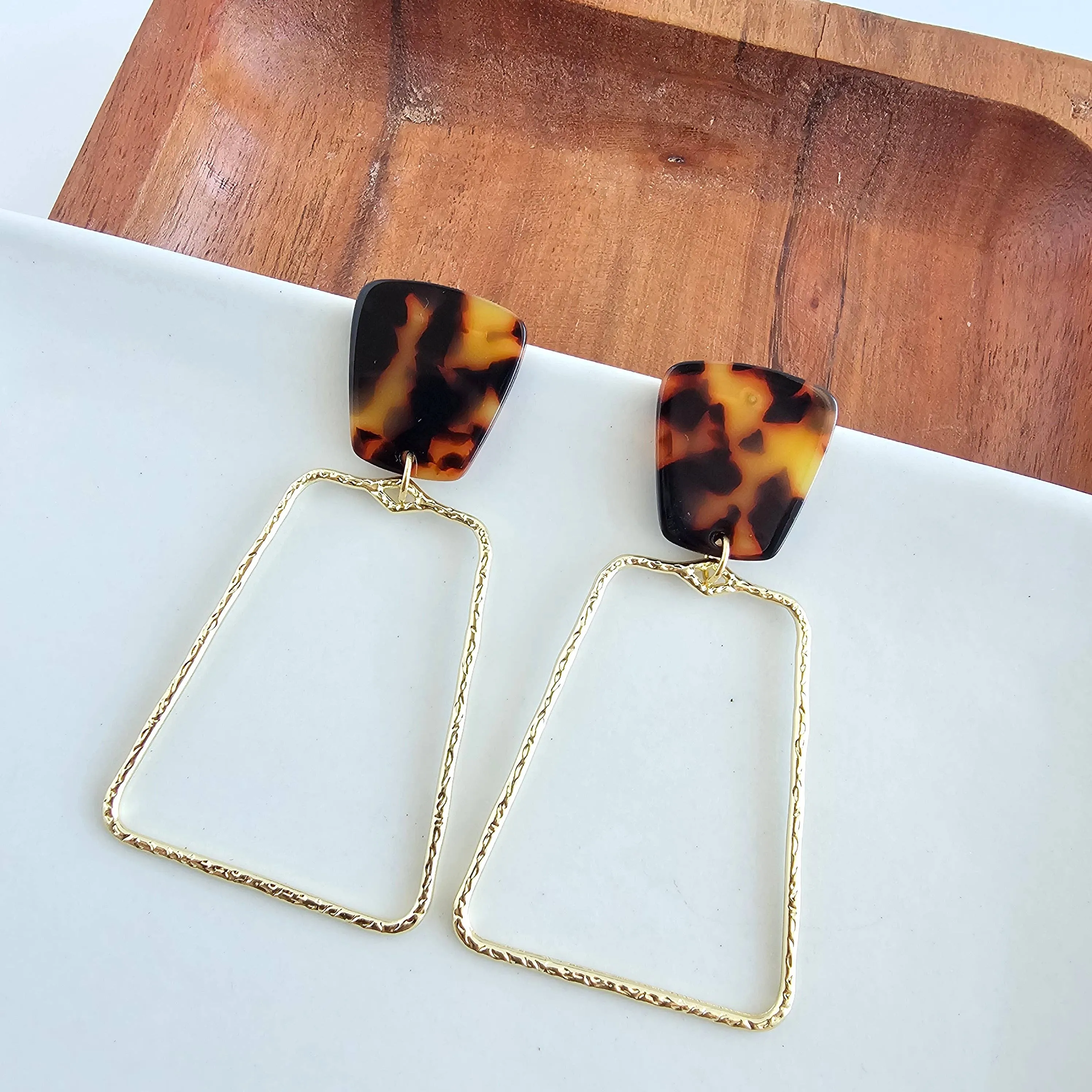 Ariana Earrings - Tortoise // Christmas, Jewelry, Gifts