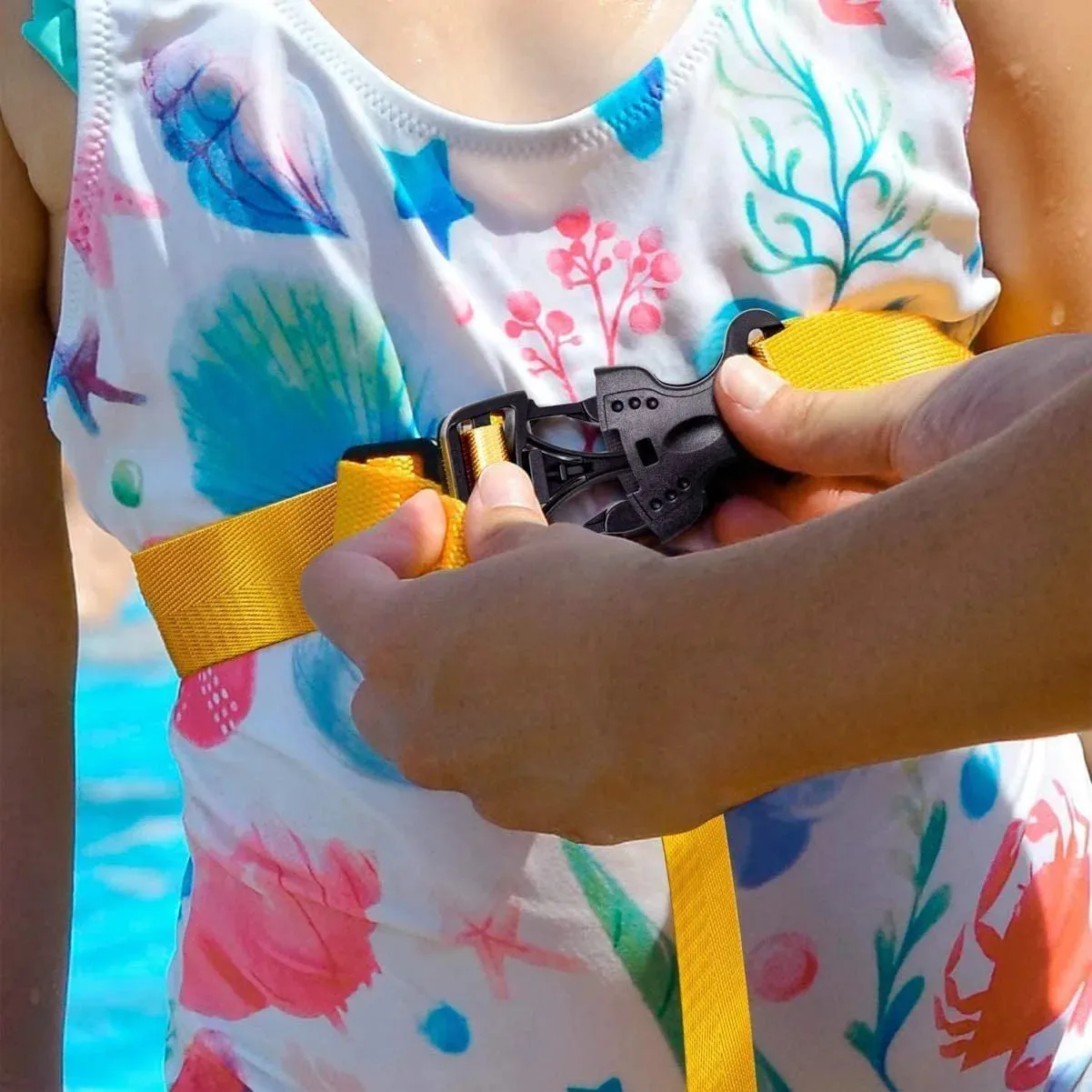 Back Float Kids Swim Belt: Toddler Bubble Floaties Training Backpack Swimmies Device