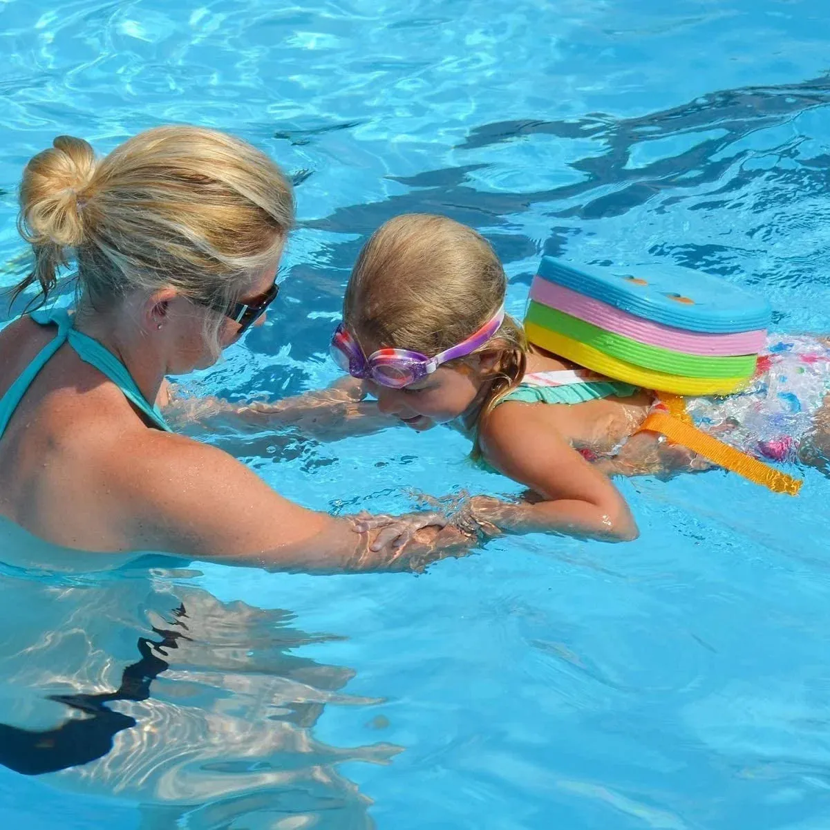 Back Float Kids Swim Belt: Toddler Bubble Floaties Training Backpack Swimmies Device