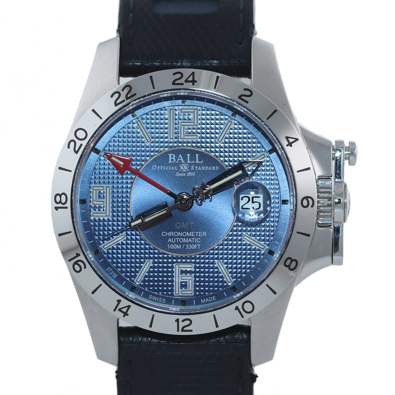 Ball Engineer Hydrocarbon GMT Date GM2098C 40mm Steel Automatic Watch & Box