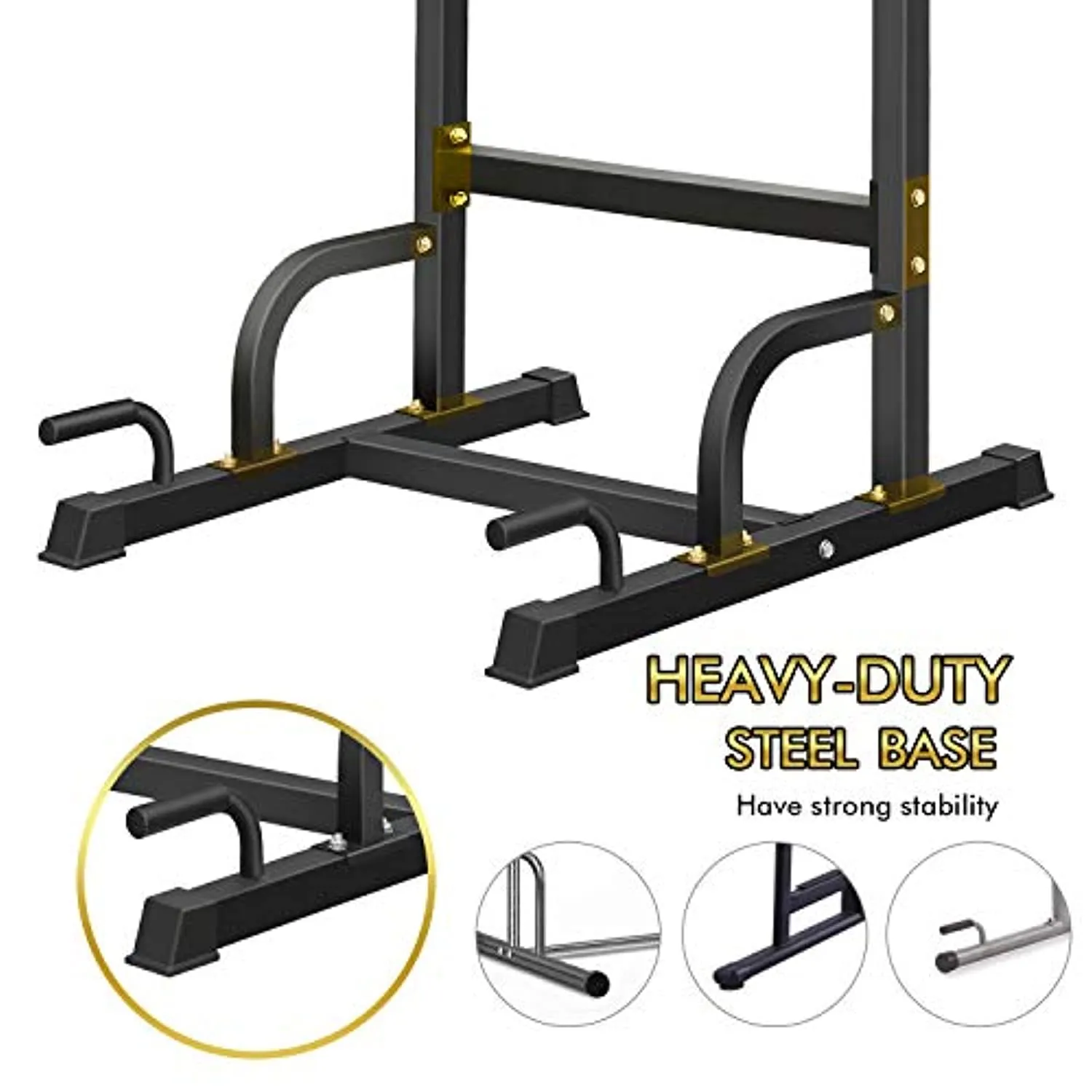 BangTong&Li Power Tower, Pull Up Bar Dip Station/Stand for Home Gym Strength Training Workout Equipment