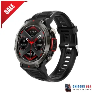Bearscome S100 Blood pressure,Blood oxygen,LED light,HD Touch,Wireless Calls & Messages,Water-Resistant watch
