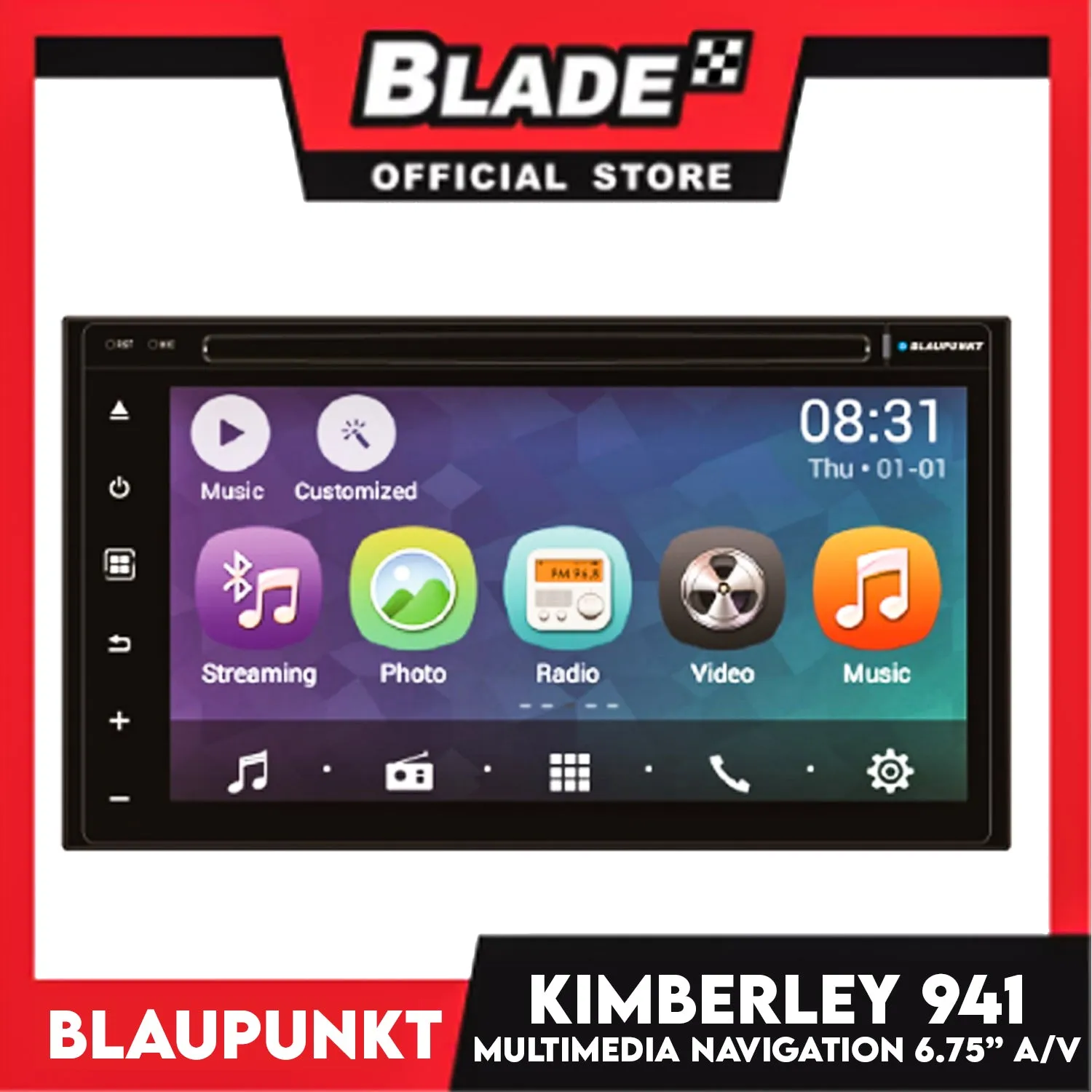 Blaupunkt Kimberley 941 Multimedia Navigation 6.75" A/V Capacitive TFT