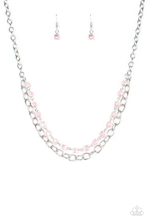 Block Party Princess Pink Paparazzi Necklace