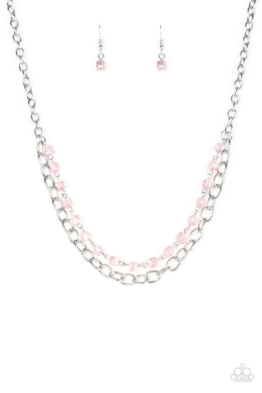 Block Party Princess Pink Paparazzi Necklace