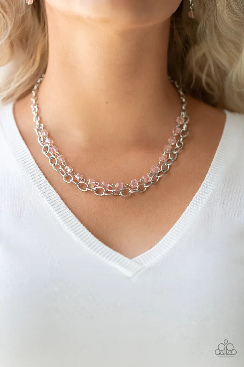 Block Party Princess Pink Paparazzi Necklace