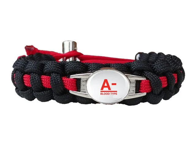 Blood Type Medical ID Bracelet