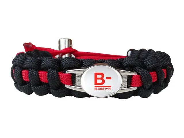 Blood Type Medical ID Bracelet