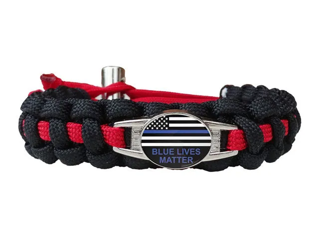 Blue Lives Matter Paracord Bracelet
