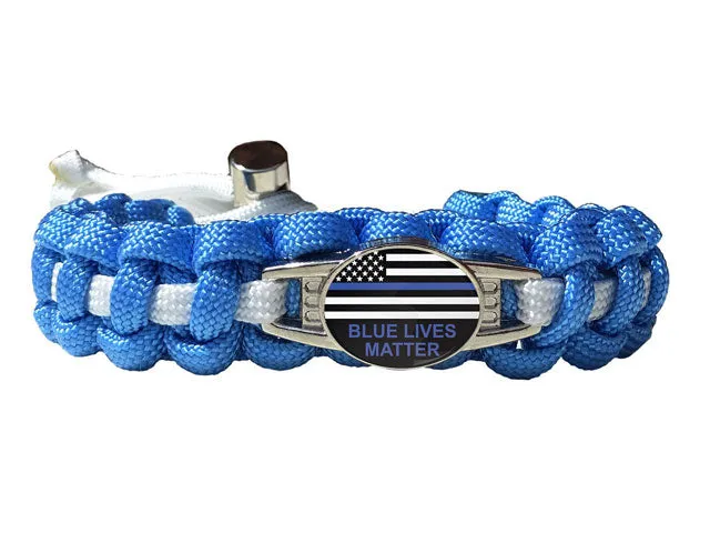 Blue Lives Matter Paracord Bracelet